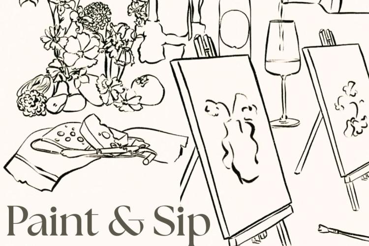 wine and paint night at rebel wine lounge