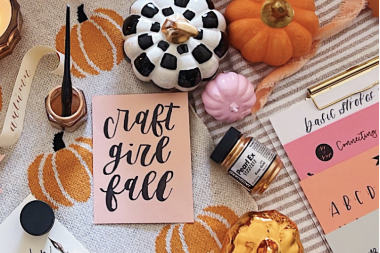 Sip and Script Pumpkin Lettering